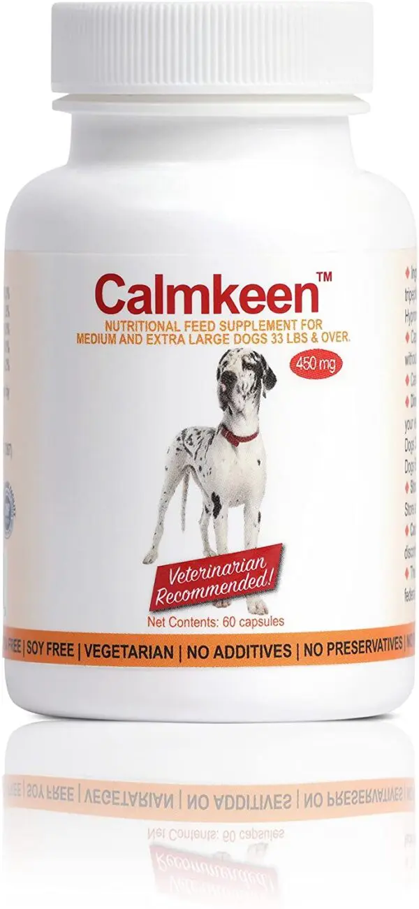 Calmkeen 450 mg 60 Count Nutritional Supplement for Large Dogs 33 Pounds and Up