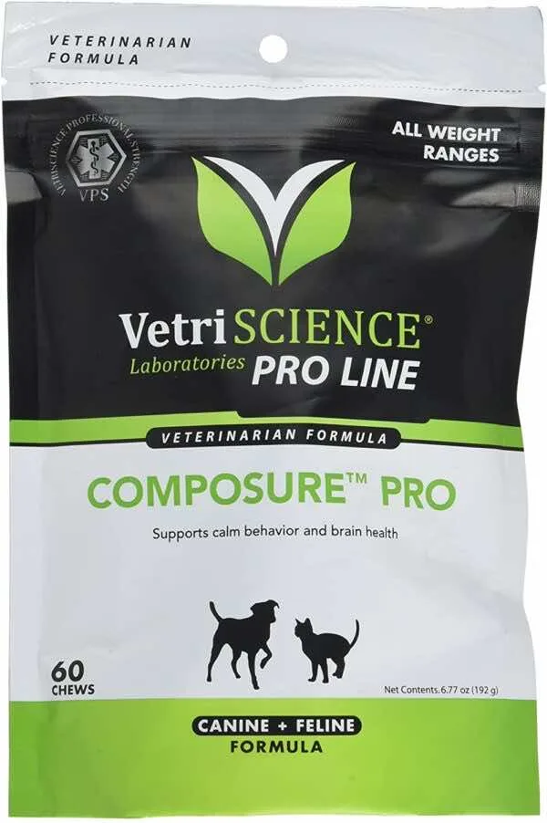 VetriScience Composure Pro Bite Size Chews for Dogs and Cats